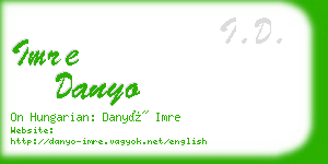 imre danyo business card